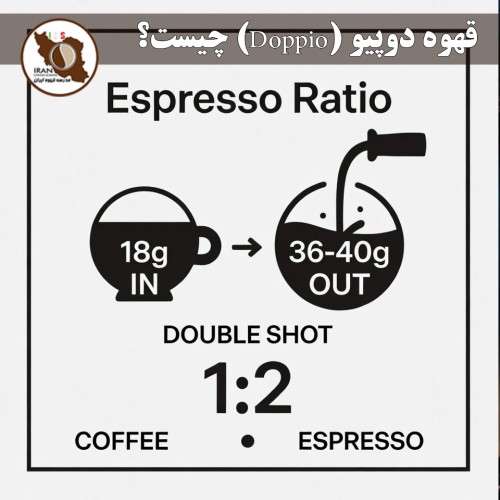 قهوه دوپیو (Doppio) چیست؟ | راهنمای کامل + تفاوت با اسپرسو تک، حجم استاندارد