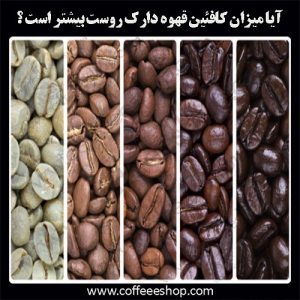 رابطه میزان کافئین و درجه روست قهوه