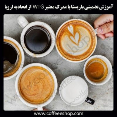 آموزش حرفه ای قهوه، باریستا و مدیریت کافی شاپ با مدرک معتبر WTG  از اتحادیه اروپا