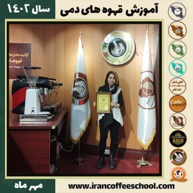فاطمه سادات سیدحسینی قهوه دمی | آموزش نسل سوم قهوه ،دم آوری قهوه مهر 1402