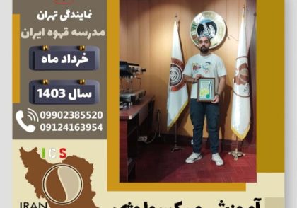 علیرضا علی حسینی میکسولوژی | آموزش تخصصی نوشیدنی های سرد خرداد 1403