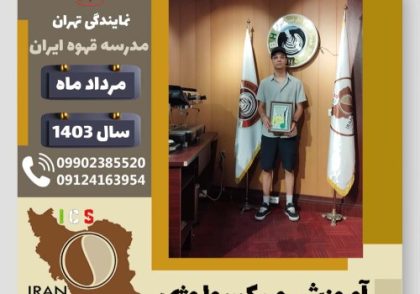 امیرعلی سخاوتی مقدم میکسولوژی | آموزش تخصصی نوشیدنی های سرد مرداد 1403