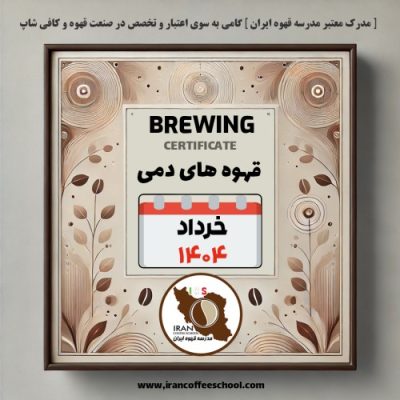 هنرجویان دوره آموزش قهوه های دَمی | خرداد ۱۴۰۴ | مدرسه قهوه ایران